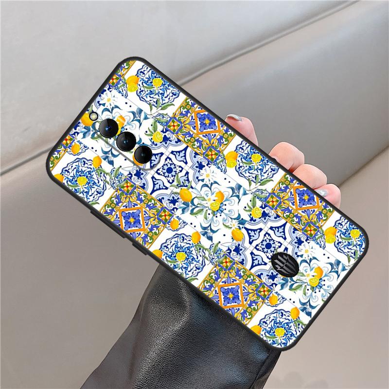 Mediterranean Lemon Case For ZTE Nubia Red Magic 8 9 10 Pro Plus 8S 9S Pro 6 7 6S 7S 5G 6R RedMagic 10 Air Cover
