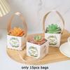 WTEMPO Reusable Foldable Paper Gift Bags with Rope Handles Small Plant Portable Packaging Bags Party Decor Favor Treat Bags