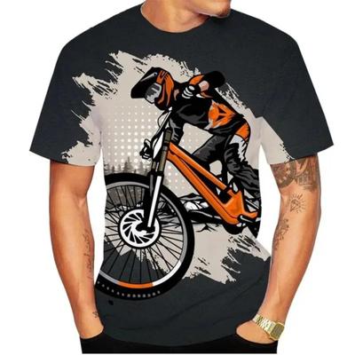 3D Bicycle Men's/women's T Shirt 3D Printing Men's Clothing OversizeShort-sleeved Round Neck Men's Tops Clothing Plus Size S~6xl