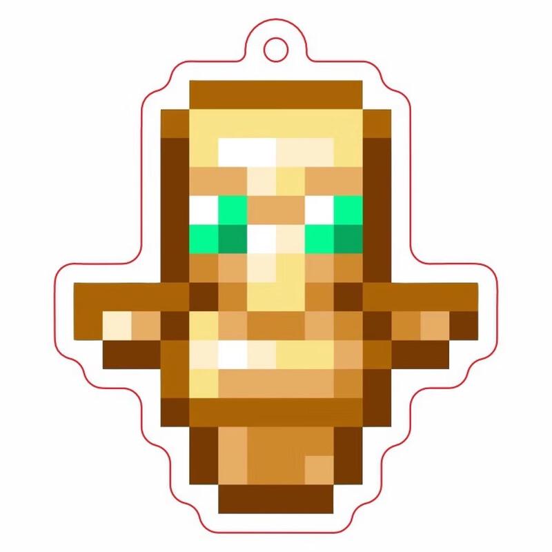 Minecraft 5-teiliges Acryl-Schlüsselanhänger-Set