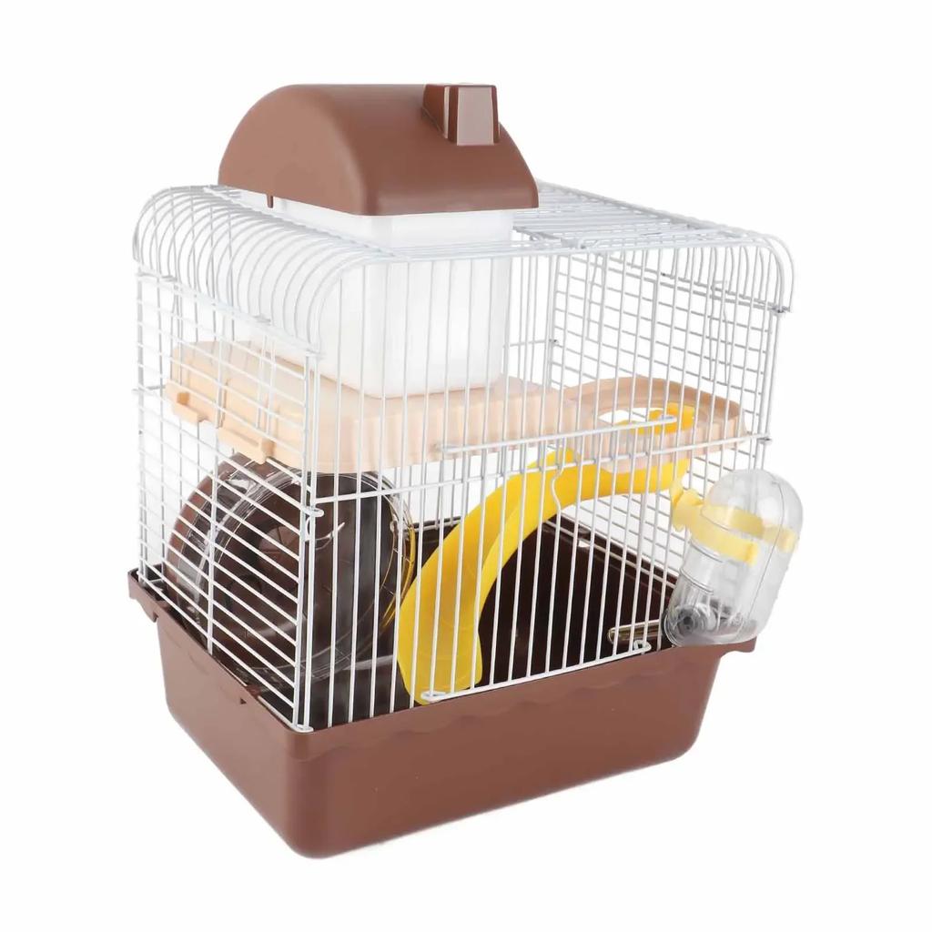 2 Tier Hamster Cage Large Space High Chassis Design Hamster Habitat Cage For Pet Hamster Small Animals