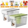 3L Beverage Dispenser with Filter Cold Drink Container Plastic Lemonade Dispenser for Iced Tea Lemonade Fridge Bar Party