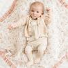 Cotton Gauze Baby Muslin Blanket Swaddle Blanket New Soft Ruffle Newborn Receiving Blanket Wrap Baby Boy Girl Stroller Cover