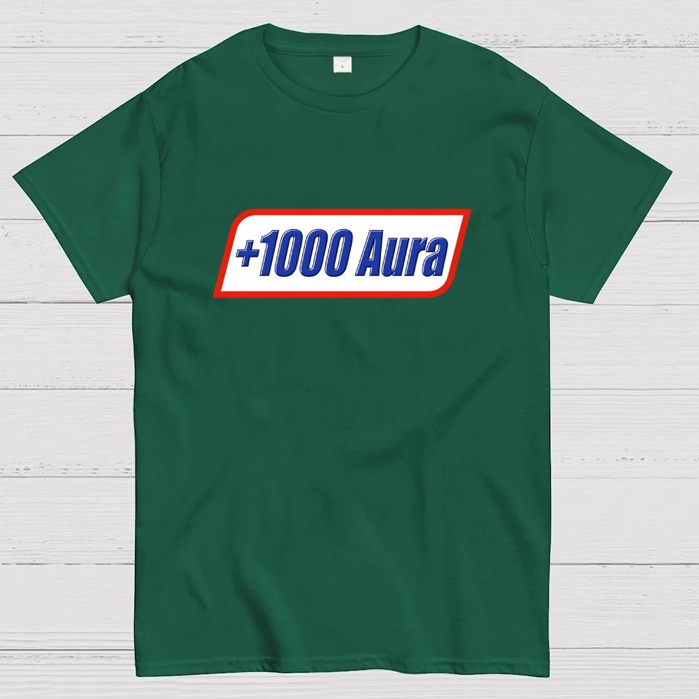 +1000 Aura Art Print Cotton Summer Casual Cool Loose T-Shirt