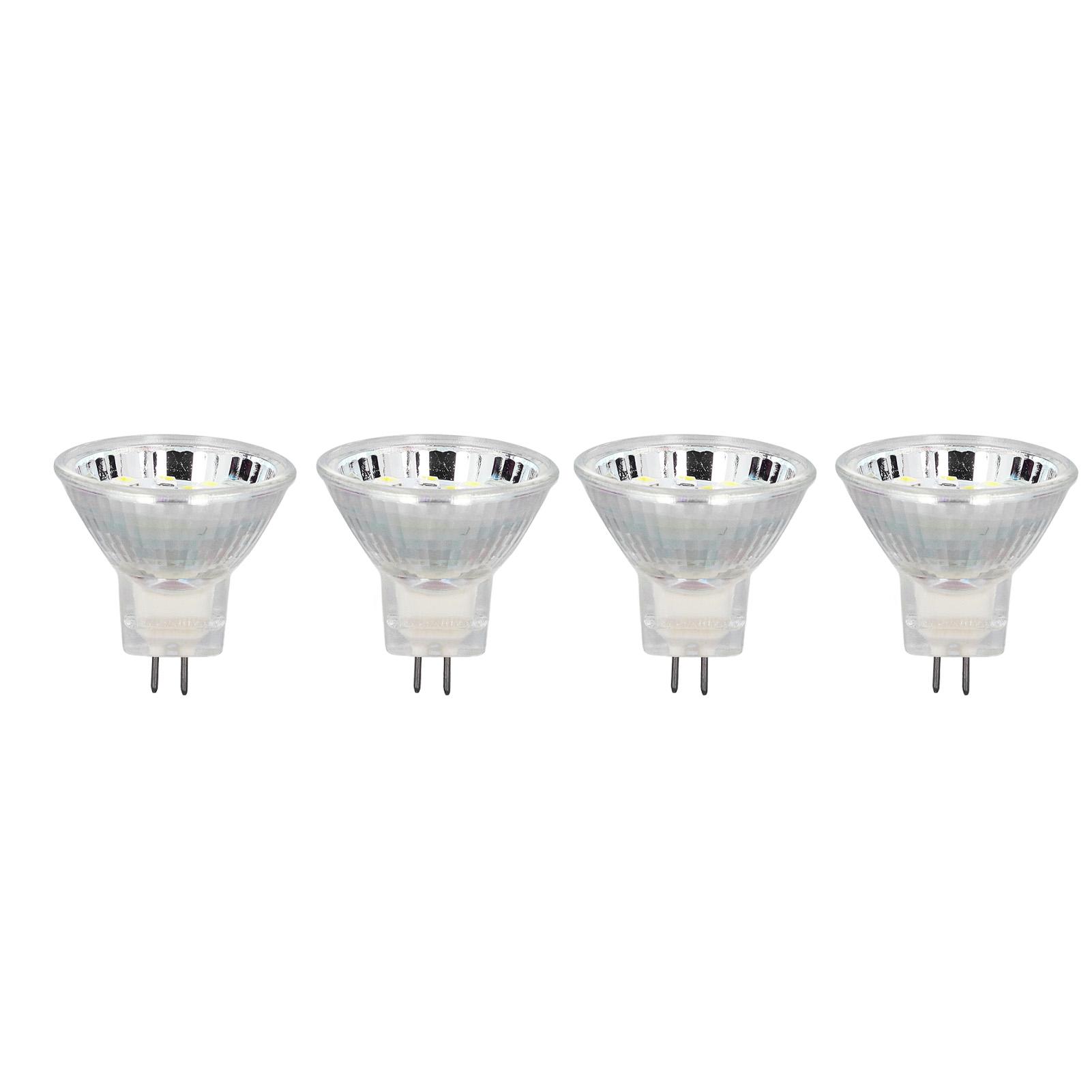

4PCS MR11 12LED Light Bulb 2W 300LM Spot Light Bulb Double Pin Base Landscape Light BulbCold White 6000K