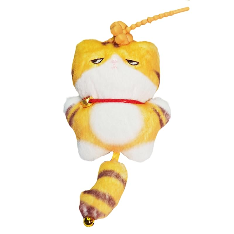 

[Pandachilla] key ring bag charm cat handmade Super cute Fluffy (Gold British Shorthair)