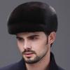 Mink Hat Men's Middle-aged and Elderly Whole Mink Winter Cap Mink Fur Hat Autumn and Winter Outdoor Warm Cotton Hat