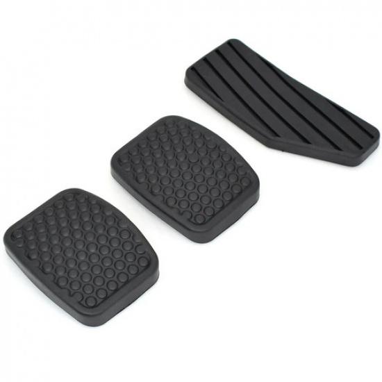 3 Pcs Accelerator Brake Clutch Pedal Pads Rubber Cover For Suzuki Swift