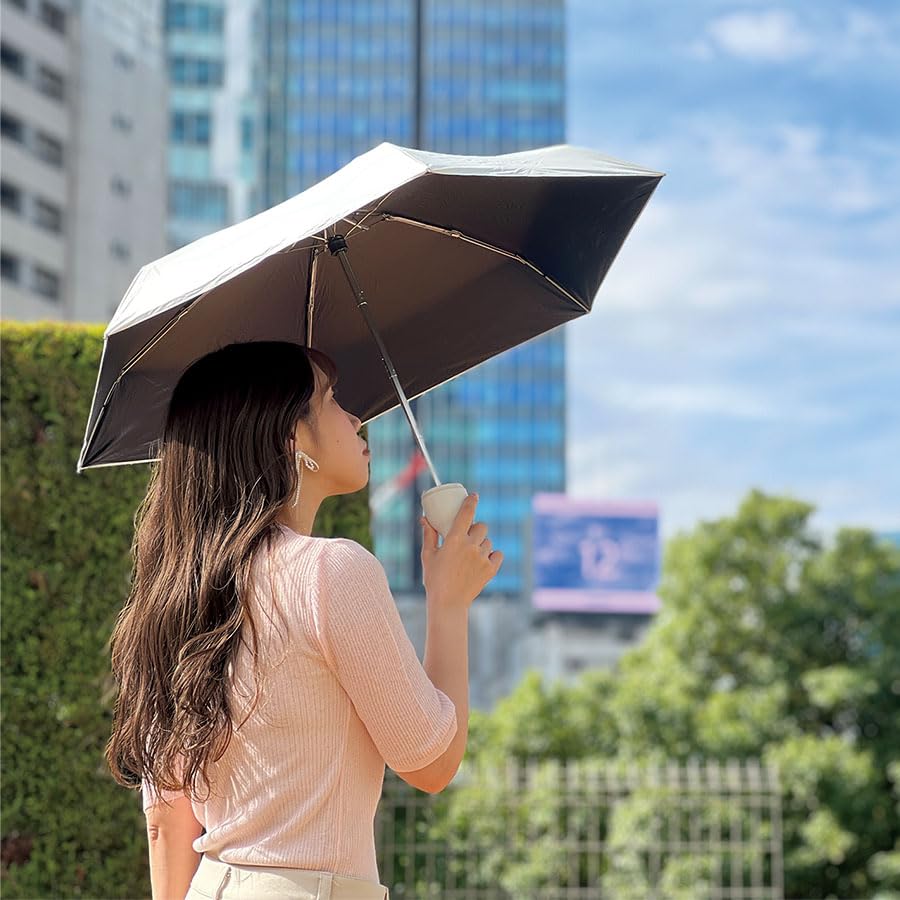 Unknown On MOTTERU Compact Bottle Blackout Umbrella UV Complete Light Light Heat Folding UV Sun Case Suitable for Rain or Shine [Matsuko's World]