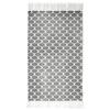 Les Trésors De Lily [A2287] - Cotton Rug 'Boho' Black White - 80x50 Cm