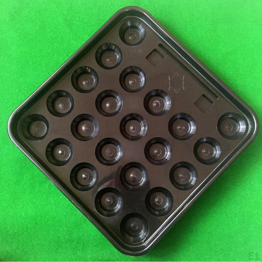 Platic Standard British Billiards Snooker Tray for 22 Balls Black