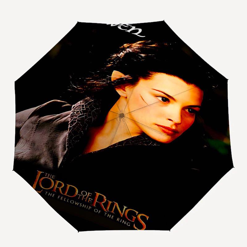 

1pc Arwen Fellowship Automatic Folding Umbrella - Compact 8-Rib Design, Durable Plastic & Iron1370L