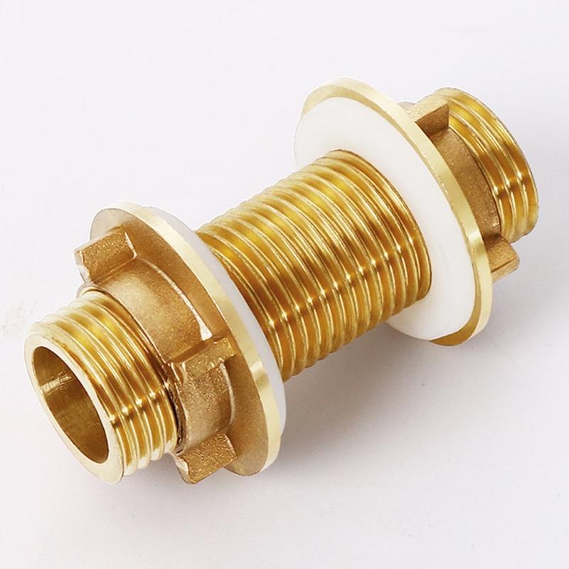 3/4inch Brass Pipe Fitting Connectors for Water Tanks Male Full Thread Fitting Water Tanks Jointer Connectors Replacement
