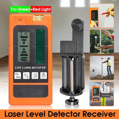 Detector Receiver Ourdoor Indoor Electronic Leveling Laser Level 2/5/12 Lines Vertical Horizontal for Red/Green Light 140*68*26mm