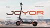 JOYOR S10-S-Z Adult Electric Scooter, 1000W * 2 Dual Drive Motor, 60V 18AH Battery, Range 75km, 10 Inch Off-road Tires, Foldable