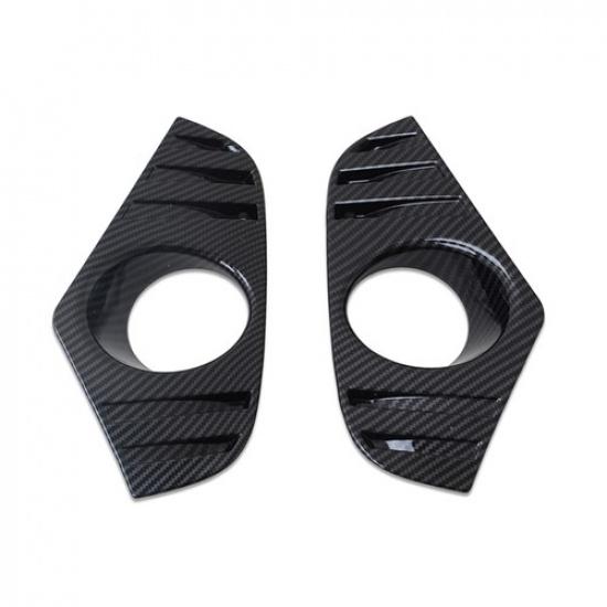 For Toyota Rav4 Rav 4 2019-2025 Carbon Fiber Foglight Front Light Lamp Cover