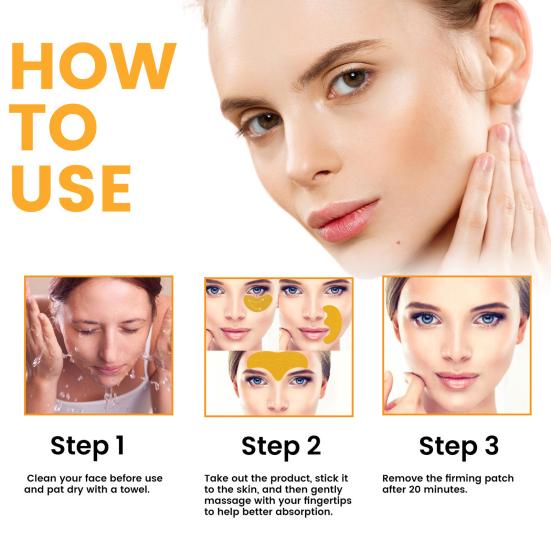 Anti-Wrinkle Firming Face Patch for Lines Smooth Forehead & Nasolabial Folds Patch Collagen Eye Mask with Centella Asiatica