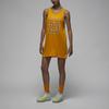 Jordan Logo Print Breathable Basketball Sleeveless Dress Women Dress Yellow DO5030-705