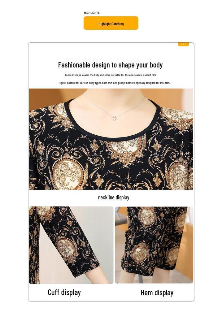 Stylish Summer Two-Piece Set: Loose-Fit Top & High-Waisted Wide-Leg Pants for Middle-Aged & Elderly Women
