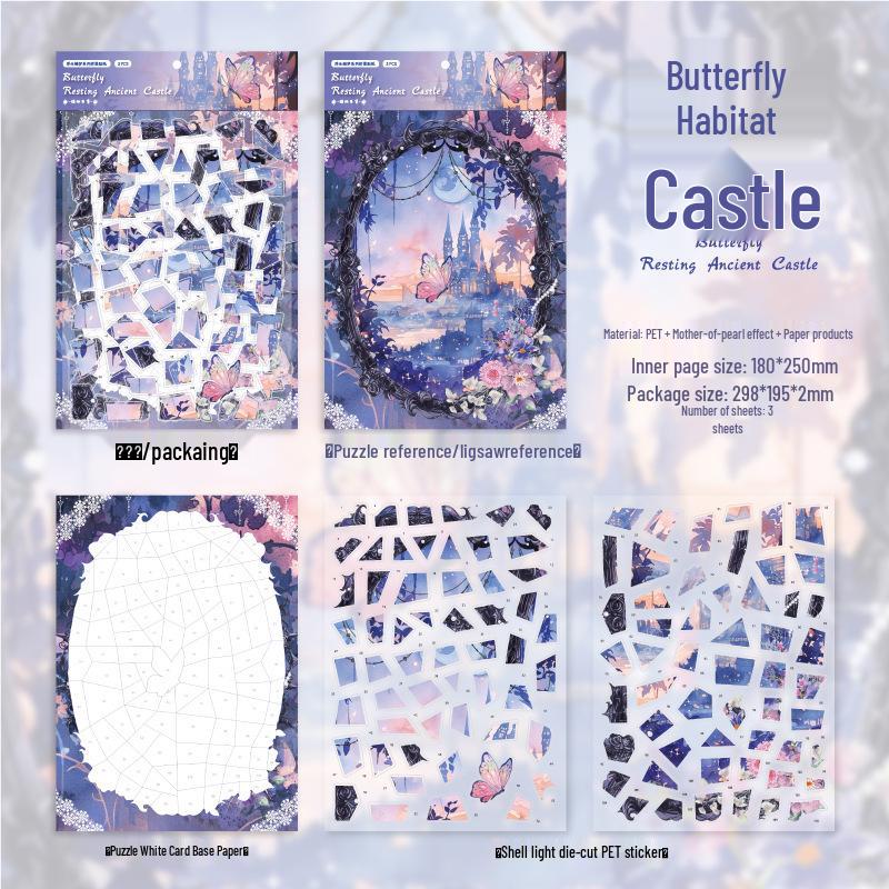 Dreamy Butterfly Theme Children s Journal: Stress Relief Collage Stickers & Painting Fun