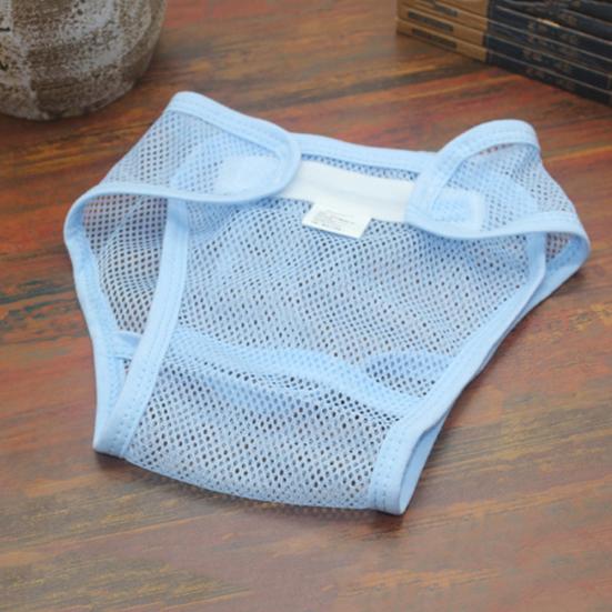 Magic Tape Breathable Baby Newborn Washable Mesh Diaper Cover Pants Reusable