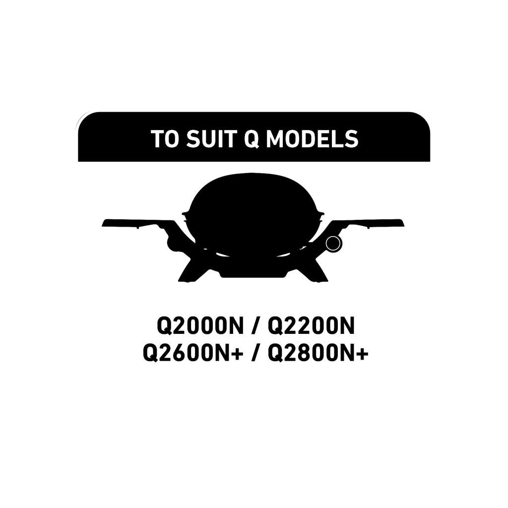 Weber Portable Gas Grill with Cover Japanese Product with Q2800N+ (Product Number 3400143) [Official 2-Year Warranty]