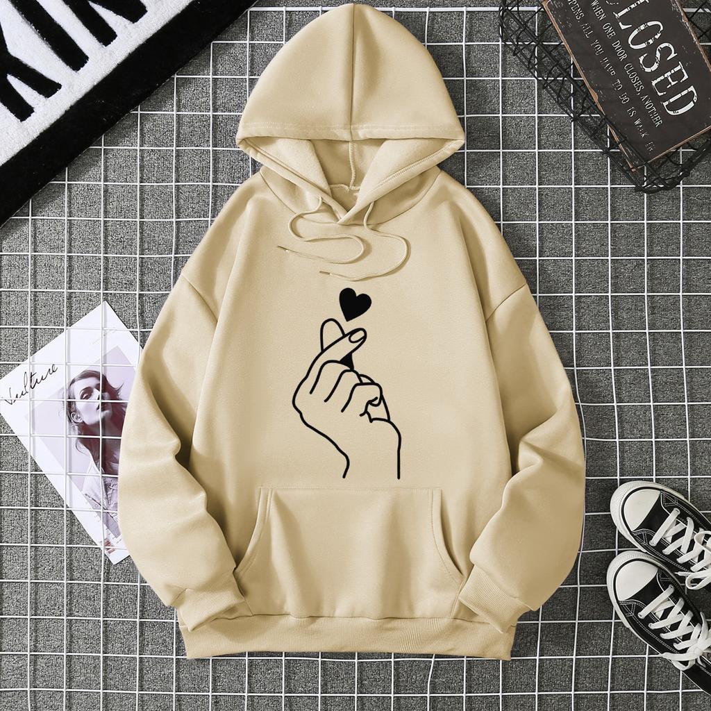 Fleece hoodie sweater men's and women's clothing autumn and winter couple tops loose