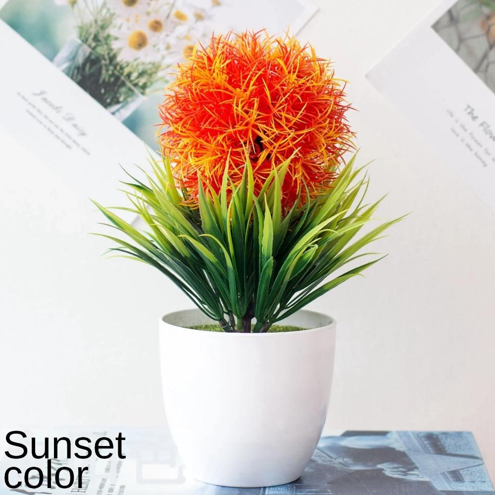 1Pc Artificial Green Plant Bonsai Simulation Plastic Pots Fake Leaf for DIY Home Party Decoration Hotel Garden Decor Fake Bonsai