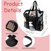 8-Pocket Mesh Tote Bag, Mesh Beach Bag Cleaning Caddy for Bathroom, Camping & College Dorm Bathroom Toiletry Cleaning Bags, Easy to Carry & Clean,