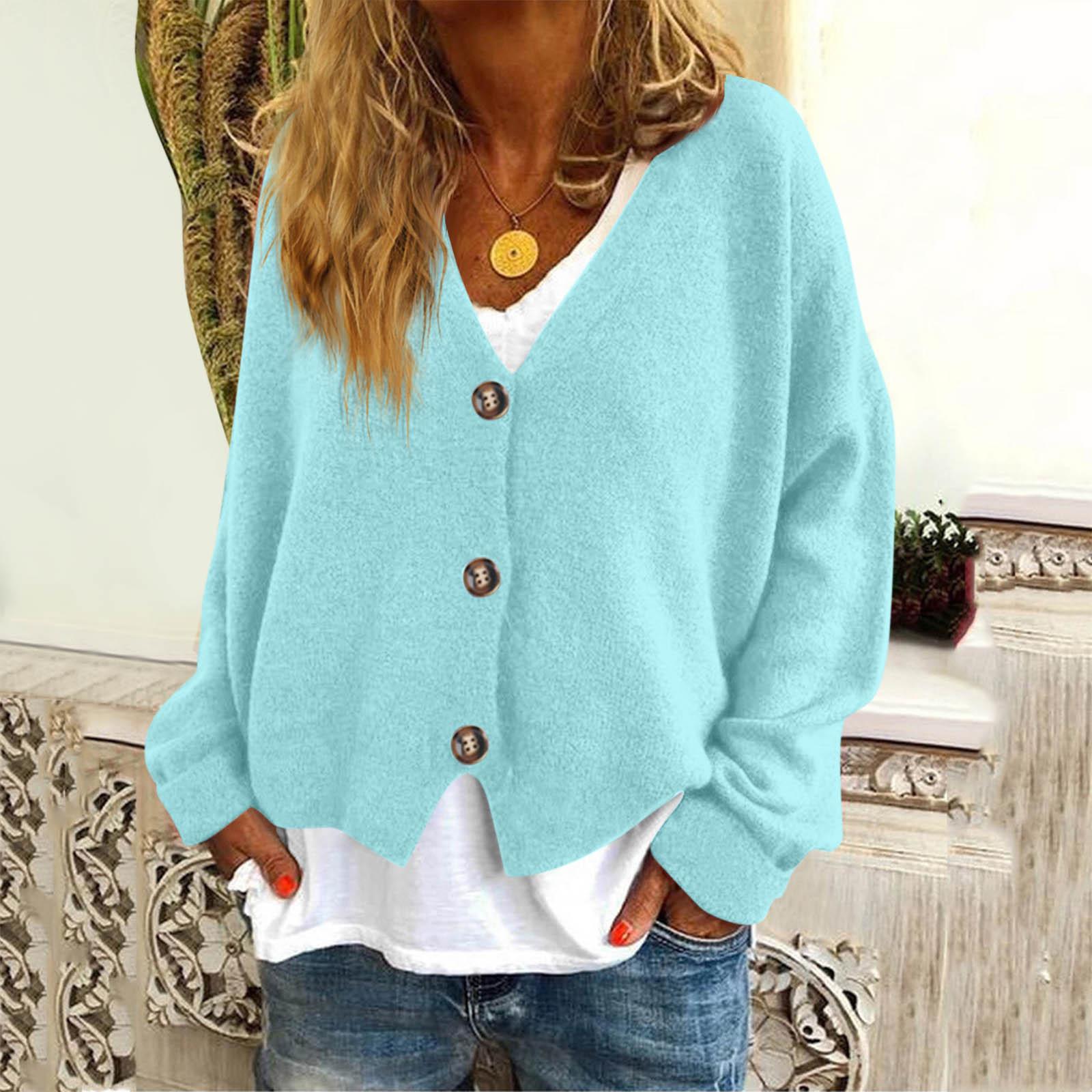 

Женская мода с длинным рукавом, рождественский принт «Снеговик-снежинка», куртка, кардиган L циан