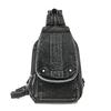 Vintage Denim Bag Multi-functional Chest Bag Women Backpack
