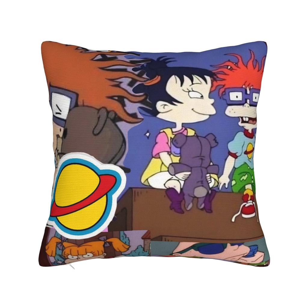 Cartoon R-Rugrats Pillowcase Merch Printed Cushion Cover Decorative Pillow Case Cover Home Multi Size