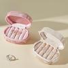 Compact Jewelry Box With Composite Material For Earrings And Ring Display