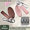4 Buttons Car Key Case Cover for Nissan Leaf Micra Qashqai J11 J10 X Trail T32 Versa Note Patrol Key Fob Cover Accessories