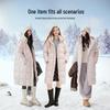 Women's Puffy Mid-Length Hooded Down Jacket