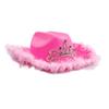 Pink Cowgirl Hat Tiara Cowboy Hat Dress Up Costume Clothes for Kids Pretend Play Party Favors Western Cowboy Hat for Boys Girls