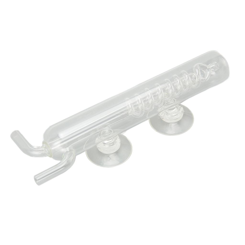 Carbon Dioxide Bubble Counter High Transparent Crystal Glass CO2 Spiral Bubble Counter for Aquarium