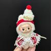 Non-Toxic For Mini Labubu 4.0 Christmas Clothing Toys Pin For Love Clothes Elk Cloak Cute Mini Christmas Skirt Cloak Accessories
