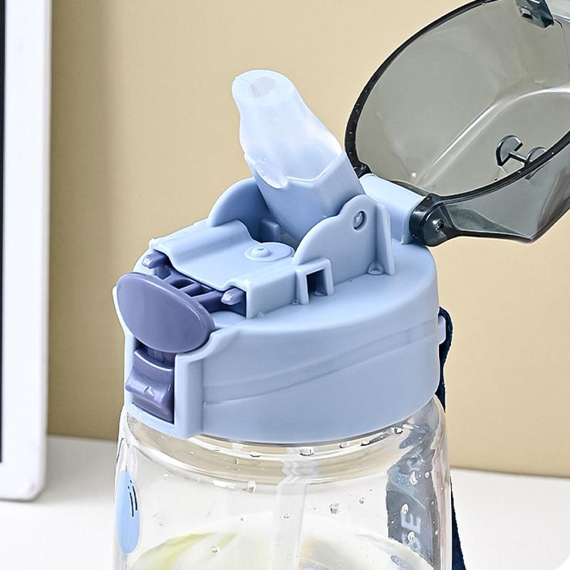 550ml Children Sippy Cup Water Bottles Creativity Cartoon Feeding featuring Straws and Lids Spill Proof Travel Size Toddlers Beverage Cups