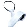 Solid Color White Neck Tie for Men Women Children Graffiti for Father's Day Decoration Necktie Adjustable Zipper Ties