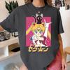 Sailor Moon Anime 2026 Zomer Y2k T-shirt Dames Unisex Casual Top met Korte Mouwen Kawaii Cartoon Print Streetwear Mode Grafisch T-shirt