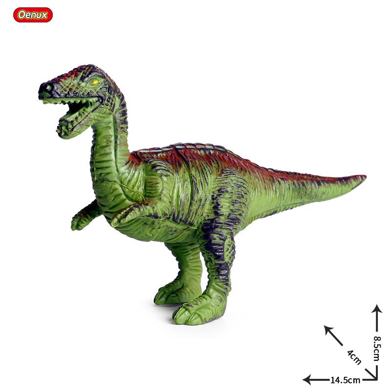 Oenux Jurassic Carnivorous Carnotaurus Figures Dinosaur Brinquedo Tyrannosaurus Model Collection PVC High Quality Toy Kids Gift