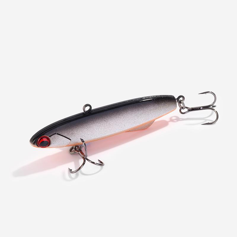 Silicone Vib Sinking Long-Cast Bass Bait: Low Temp Resistant, Realistic Hook for Bottom Search