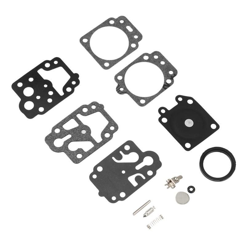 10Pcs Carburetor Repair Rebuild Gasket Needle Kit for Walbro K20-WYJ Echo Husqvarna Toro Ryobi Honda Homelite Trimmer