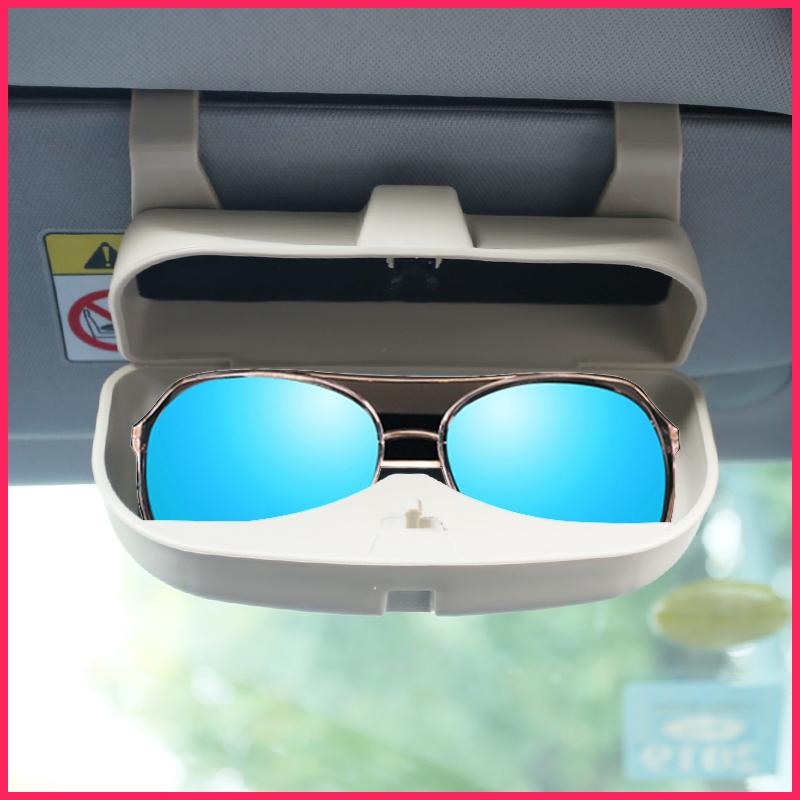 Car Accessories Glasses Case Car Sun Visor Sunglasses Holder Vehicle for Toyota Corolla CHR C-HR Rav4 Avensis Prius Yaris Prado