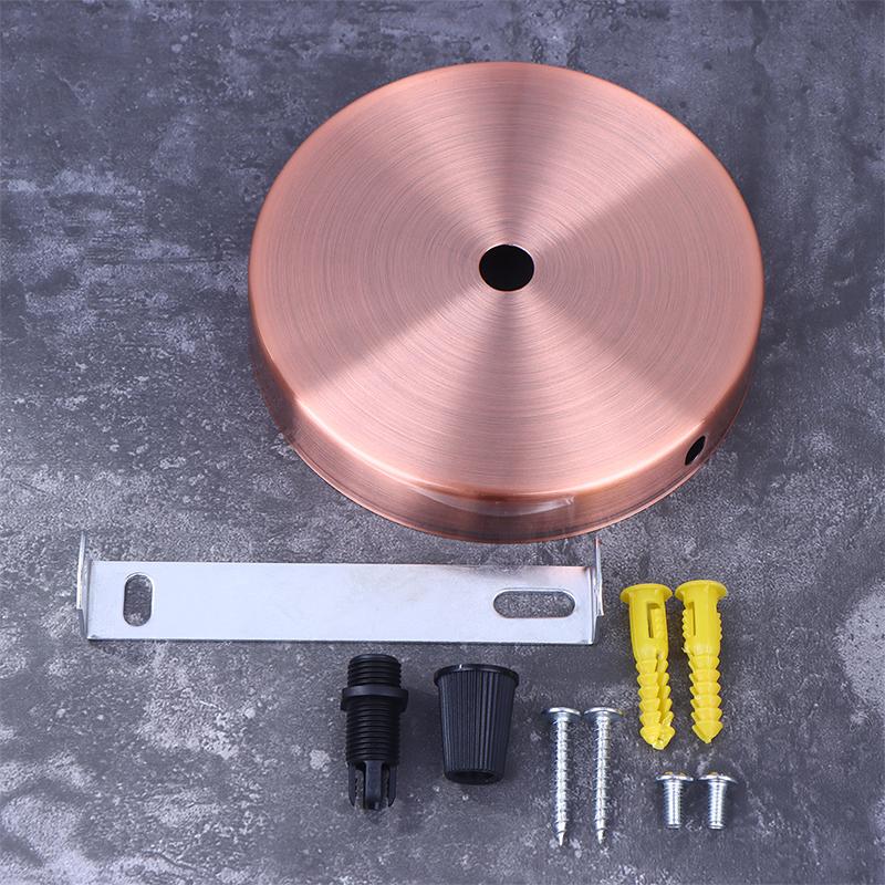 1PC Black Silver Bronze Ceiling Plate Wall Sconce Mount DIY Light Fittings Lamp Base Vintage Pendant Lamp 100*20mm Disc Base