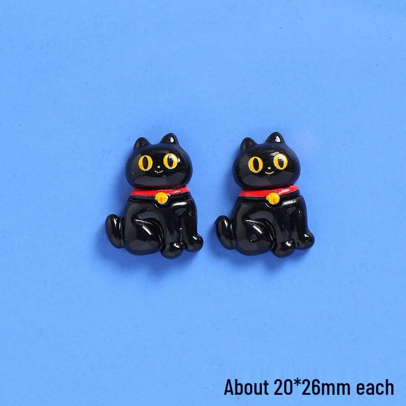 Halloween Resin Mini Ghost, Pumpkin & Black Cat DIY Ornaments