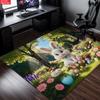 Cute White Easter Bunny Large Room Carpet Non Slip Cartoon Kids Bedroom Living Room Floor Mat Home Decor Children's Play Carpet