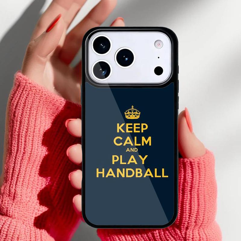 Stylish Playing Handball Phone Case for iPhone 17 Air 16e 15 14 13 Pro Max Back Cover for 12 11 Pro Coque