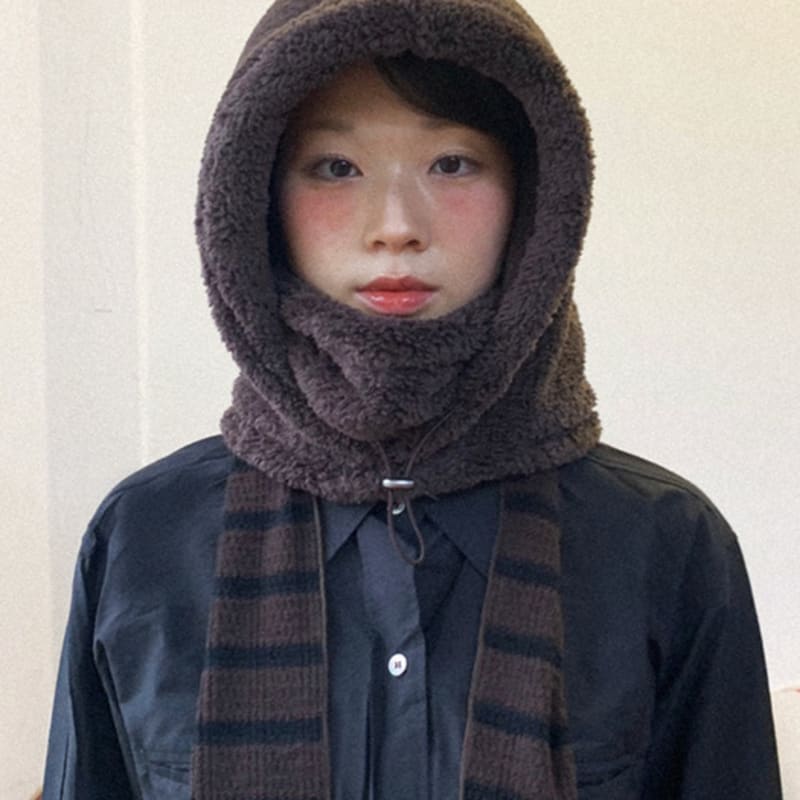 

COOKEES Балаклава из боафлиса_Коричневая Brown